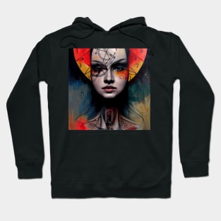 Abstract Art Mysterious Girl Hoodie